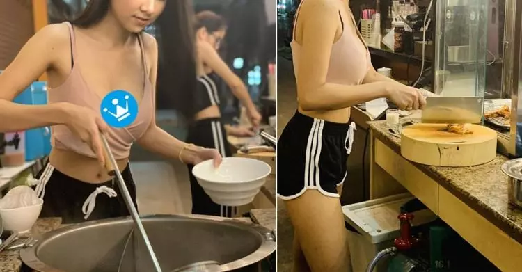 樣子90分、身材滿分老闆娘!邊煮麵… 客人急朝聖:這面上火(影)