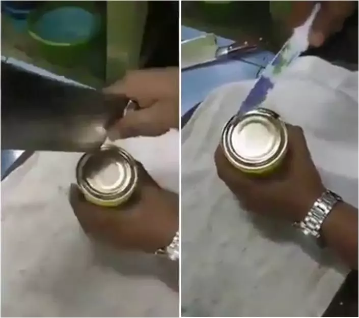 千萬別學他! 你是這樣開罐頭嗎?一定要看到最後!(有視頻)