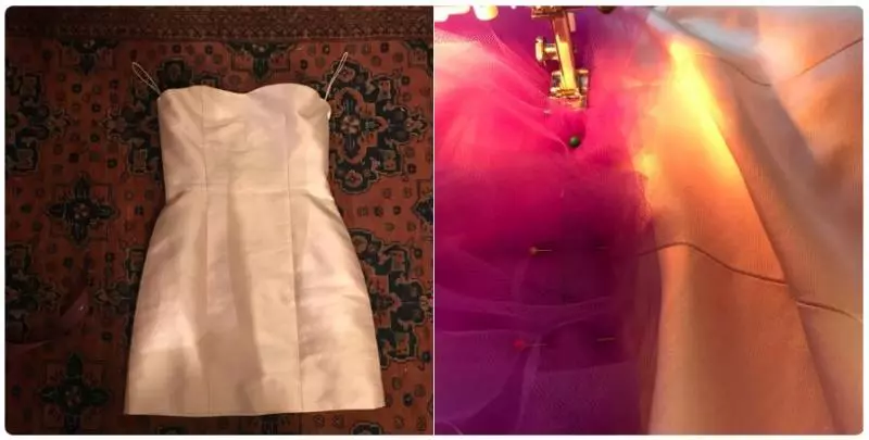 女高中生「畢業舞會前一晚」突然決定DIY禮服!只花500元打造「紫色浪漫花瓣禮服」被讚爆:1萬我也買