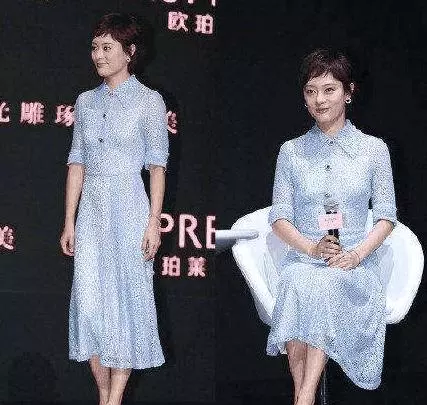 36孫儷和42林心如,同穿襯衣裙,網友:這氣質真不止差6歲!