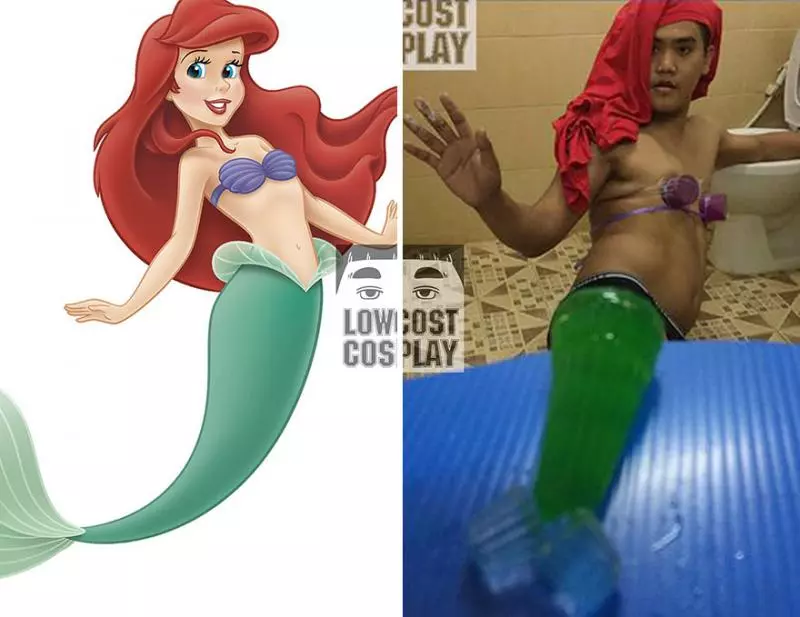 37張家用物品做超低成本Cosplay 看完小美人魚覺得眼睛需要消毒...