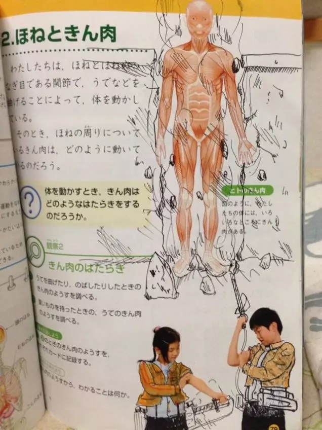 30張證明「日本人腦洞是從小培養」的超狂課本塗鴉...根本專家等級!