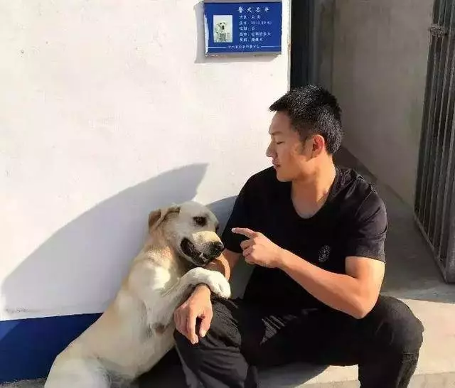 警察小哥收養兩隻流浪狗,不慎走丟一隻後,特地為狗狗辦了編制!