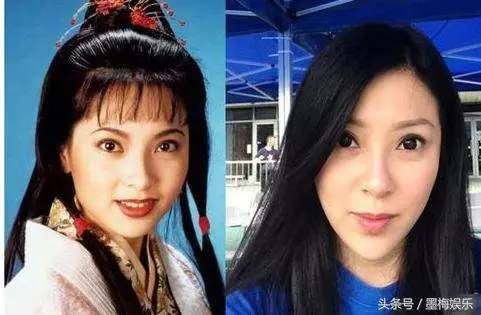 95版郭襄和郭芙同是48歲,一個優雅的自然老去,一個整容到認不出