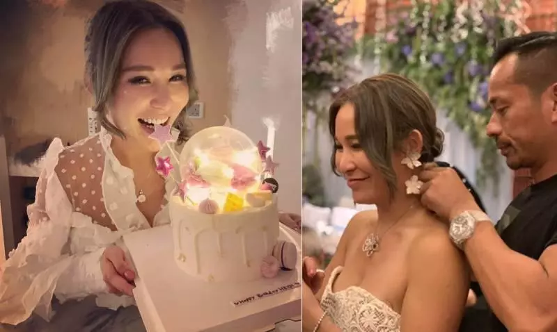 娛樂大亨洗米華與正宮老婆玩盪鞦韆,16歲女兒身材好火辣