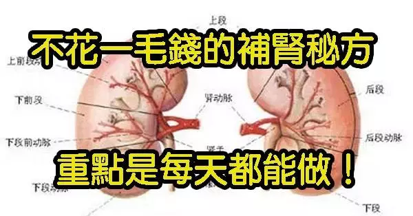 用藥補腎的方法都弱爆了!不花一毛錢的【補腎】秘方,百試百靈,每天都能做!
