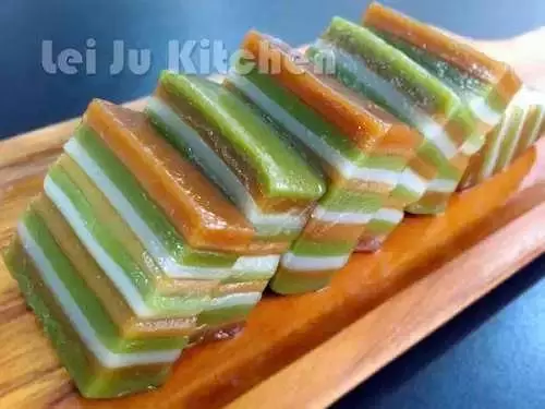 Q彈的黑糖抺茶娘惹糕,加了南洋風味的椰奶,就是不一樣!!