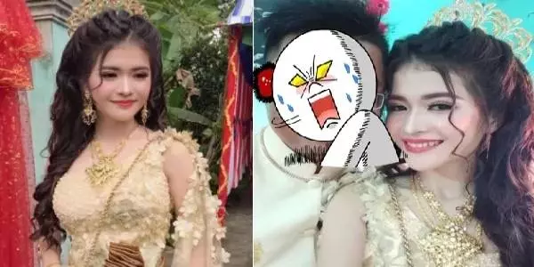 一位醜男娶到柬埔寨「第一美新娘」,讓男人們全部暴動要去「搶親」了!網友:「幫我訂機票!」