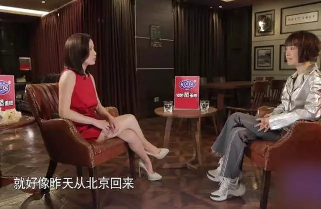 43歲佘詩曼參加《魯豫有約》,普通的坐姿暴露了港姐和明星的區別