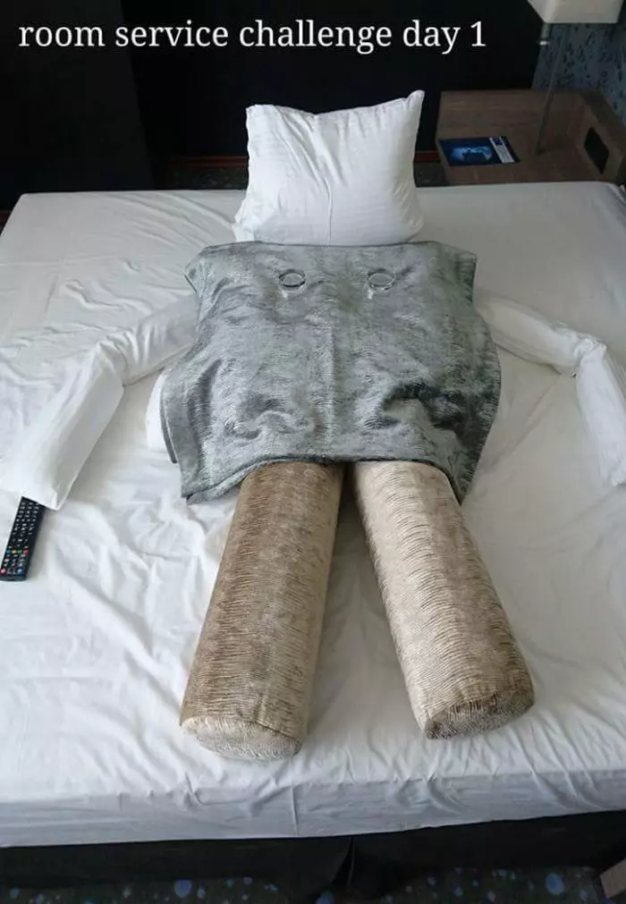 旅客跟打掃人員創意大PK 第10天「超恐布作品」一進門就嚇壞!