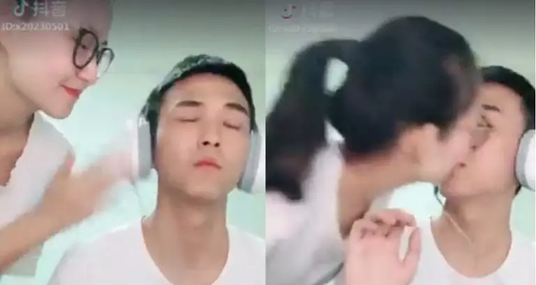情侶挑戰「上一秒呼巴掌、下一秒親親」 3秒看出是不是真愛!