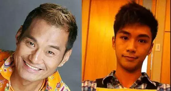 馬德鍾和兒子合影像兄弟,可惜苗僑偉兒子沒遺傳到他老爸的帥