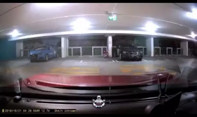 【新加坡】女子帶廁紙停車場 竟然掀裙子脫下褲子 隨地「解放」 被拍到 !