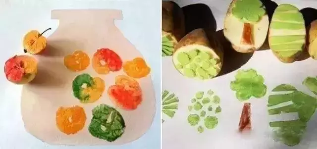 【兒童繪畫】18種不用畫筆的繪畫小創意,幼師必學哦!!!