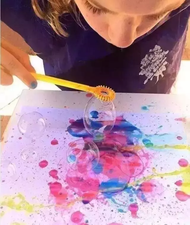 【兒童繪畫】18種不用畫筆的繪畫小創意,幼師必學哦!!!