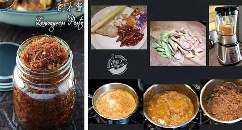 【自家做香茅醬】找到了這個食譜,這香茅醬味道非常棒。可以冷藏1 個月左右。可以用來做多種美味料理