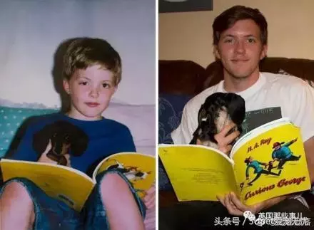小狗與主人十年照片對比,我長大了,它變老了;滿滿的都是感動