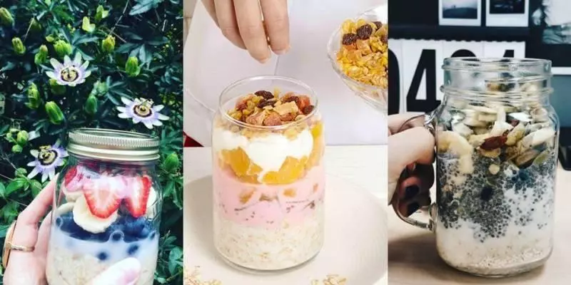 懶得起床做早餐,像這樣美味又時髦的【隔夜燕麥罐】快學起來!
