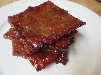 自製豬肉乾,干淨衛生,經濟又美味還很簡單做,不用嗮太陽,直接烤就是了
