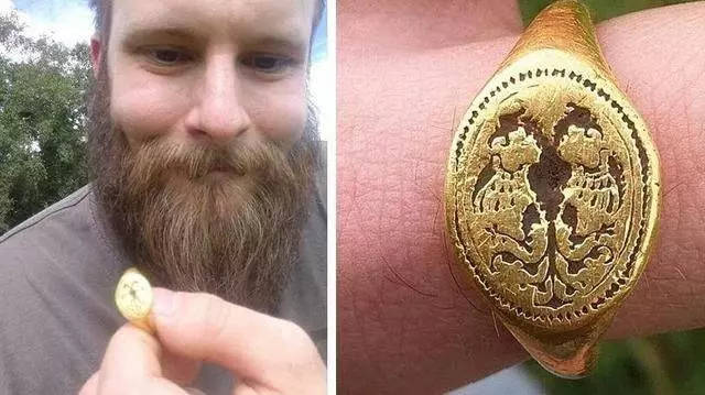 工人在田裡工作,意外挖出400年前金戒指,沒有一個博物館敢要!