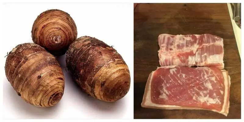 【芋頭扣肉】肉質松軟,芋頭入口即溶,醬汁香醇濃郁,真的是人間美味噢!