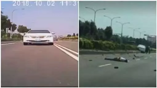 遭「死亡之速」追撞!重機騎士噴飛亡