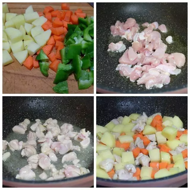 【土豆雞肉咖喱飯+番茄蛋花湯】讓孩子們吃得乾乾淨淨還會舔盤子