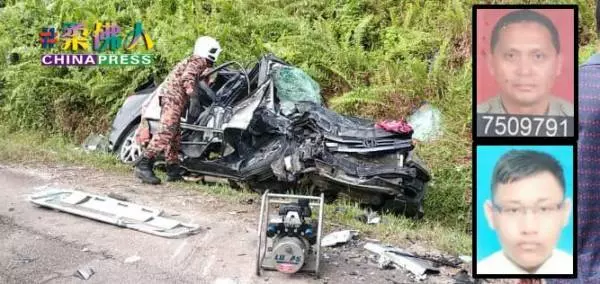 2車相撞奪2命 轎車變廢鐵