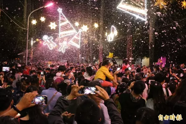 桃園山城紅花節登場 全台最高海拔「耶誕紅樹」亮相
