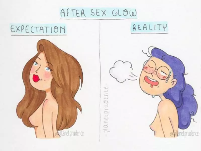 18張女生「幻想 VS 現實」的差異插畫 女網友直呼:這根本就是我啊