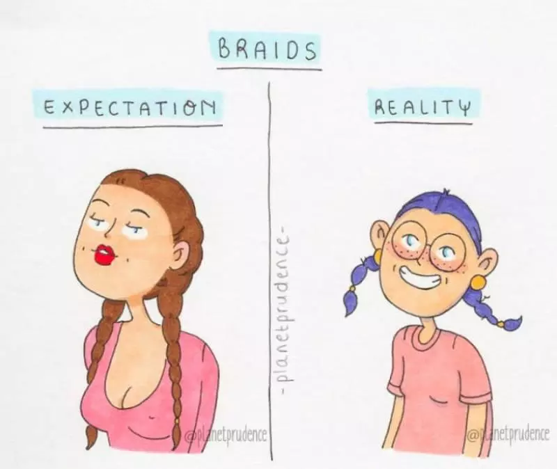 18張女生「幻想 VS 現實」的差異插畫 女網友直呼:這根本就是我啊