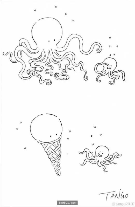 20張「看懂的那一秒會很想笑」的極簡插圖,第五張絕對戳中大家的笑點 #1 有頭有尾,用途不同