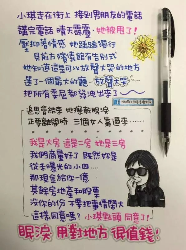 Line 社 群 網 路 瘋 傳「手 繪 笑 話」看完真的笑到肚子痛