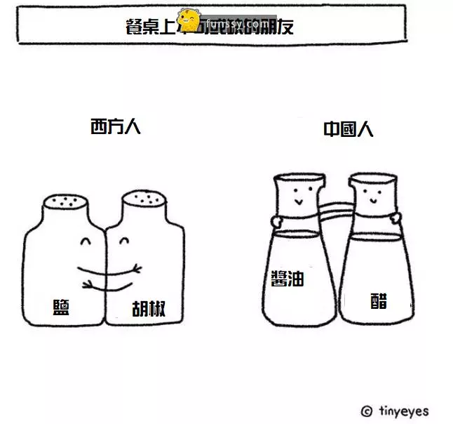 10張中西文化差異的趣味漫畫
