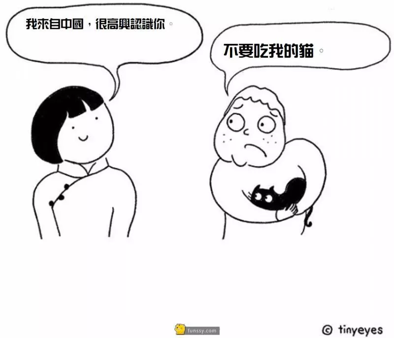 10張中西文化差異的趣味漫畫