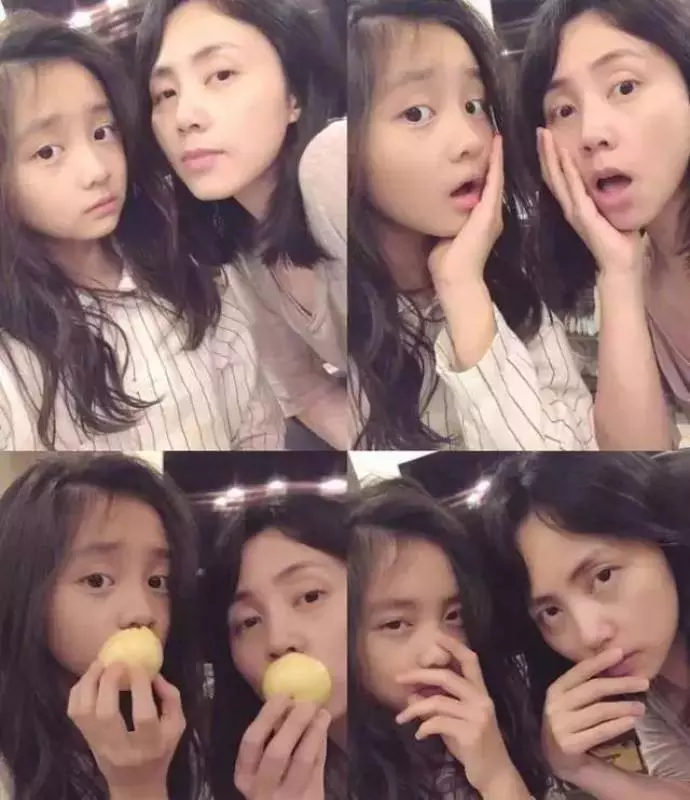 孫莉曬與女兒合照,多多越長越像媽媽,網友:姐妹花的自拍