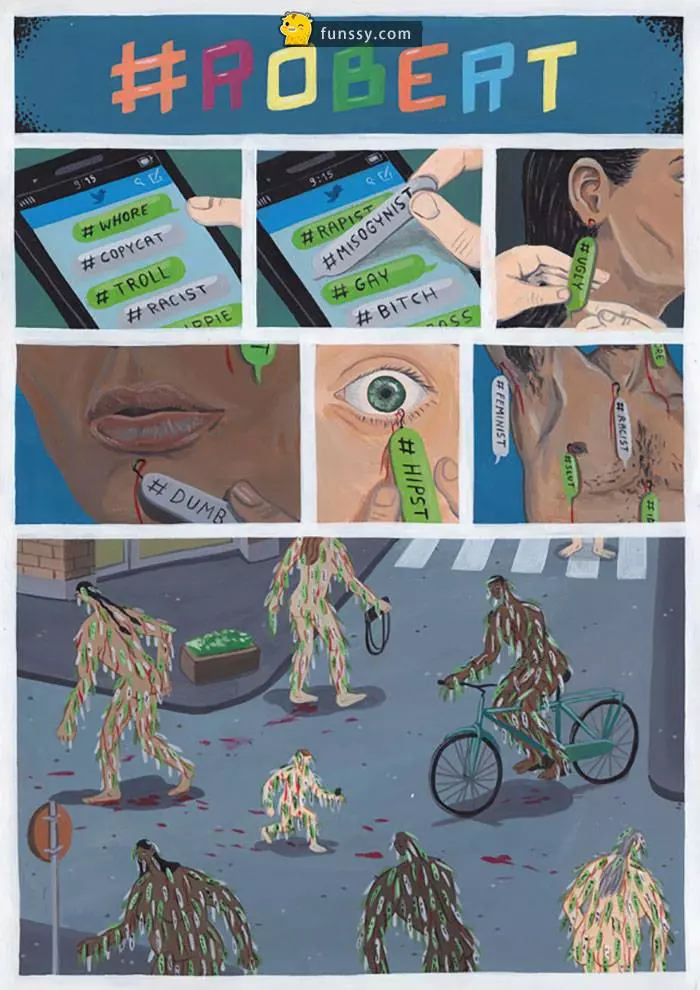 20張「讓你看清現實社會」的諷刺插圖