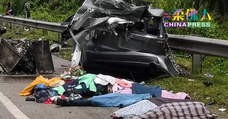 轎車與拖格迎面撞 一家五口 奪走4命