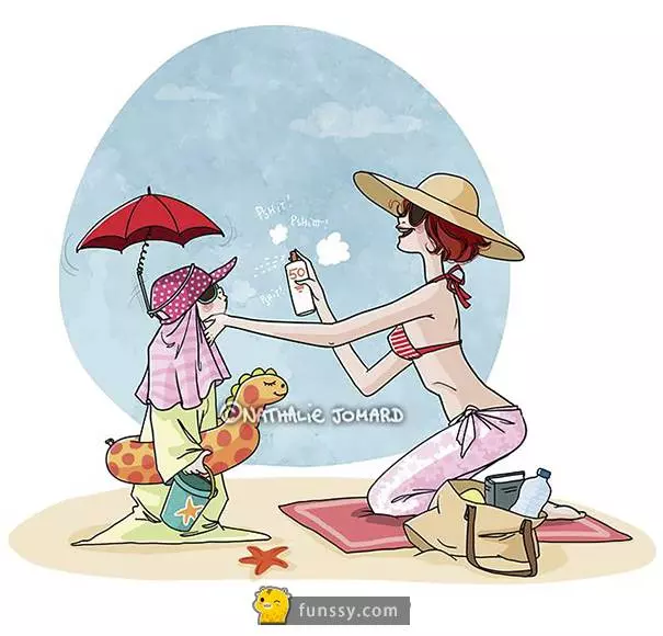 關於養育小baby的24張有趣插畫~~~