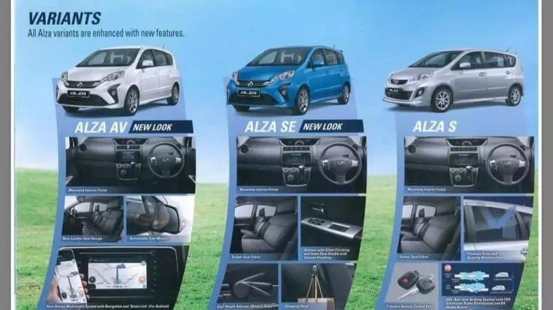 PERODUA ALZA 2018 宣傳冊子曝光!更多詳情細節洩露,要買車的可以考慮 -