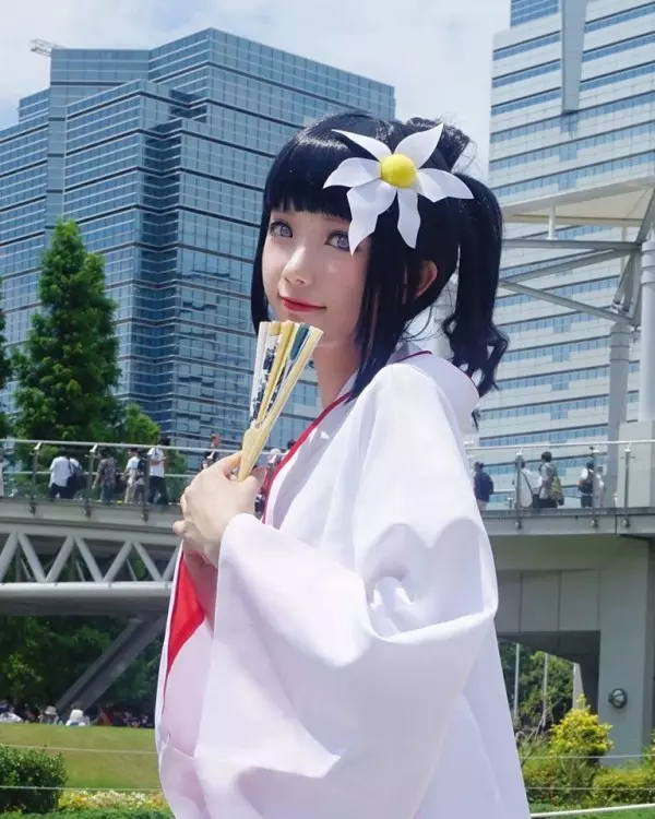 中國 Coser 在日本 C92 重現《火影忍者》雛田新娘裝,第3 認不出來是誰、第4 一秒變雛田!