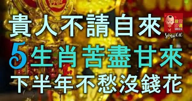 貴人不請自來,5生肖終於苦盡甘來,下半年不愁沒錢花