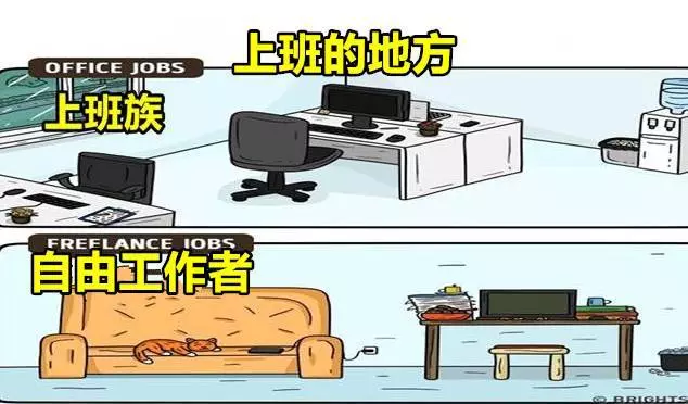 你想當自由工作者嗎? 「15張圖說明「上班族與自由業」的生活差異」