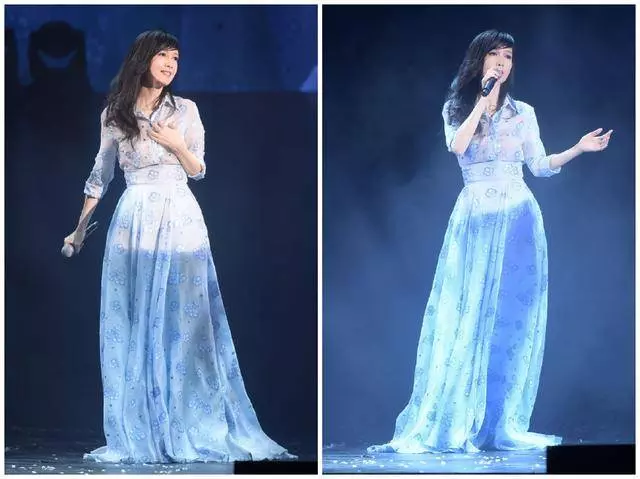 51歲周慧敏穿公主裙真不是裝嫩身材顏值全都展現出來,網友:簡直不給年輕人留活路