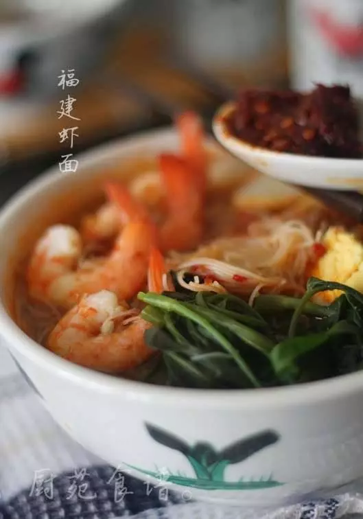 福建蝦面湯料做法~含有蝦味的湯汁非常夠味