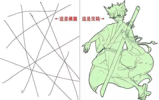 神仙畫師們的10條線的構圖大挑戰,你能畫出什麼樣的圖呢?
