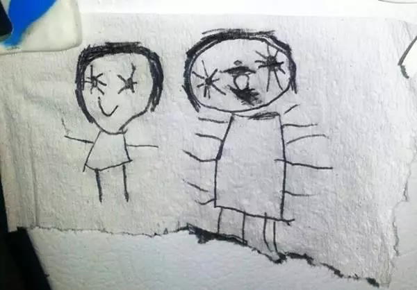 小孩們真是太恐怖了看了這27張小孩們畫的畫畫後 你今晚還睡得著嗎?