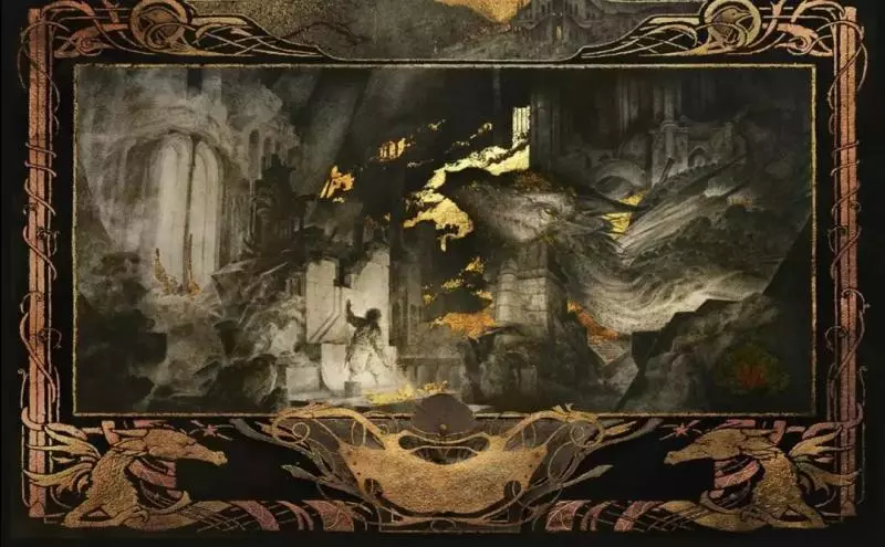 他用24K純金作畫,構建的魔幻世界碾壓電視特效,網友:果然藝術是靠錢堆出來的