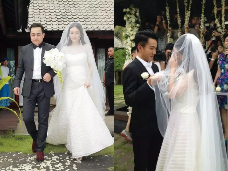 結婚鑽戒是碎鑽,廉價婚紗大一號,楊冪當年的婚禮有多「寒酸」?