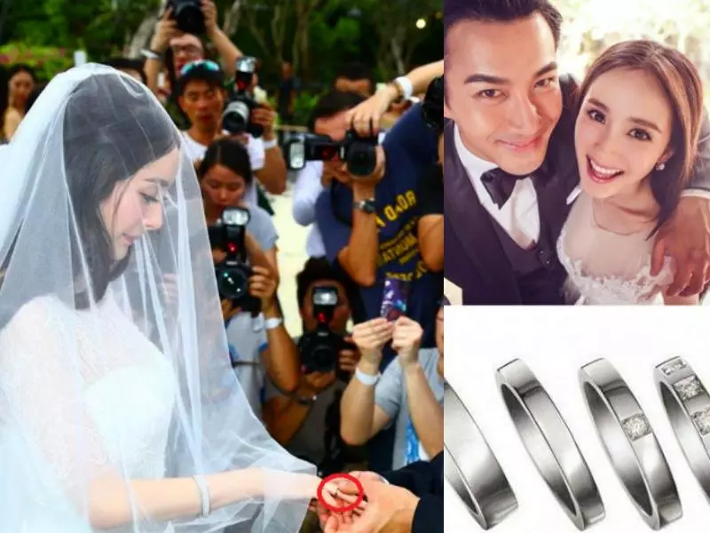 結婚鑽戒是碎鑽,廉價婚紗大一號,楊冪當年的婚禮有多「寒酸」?
